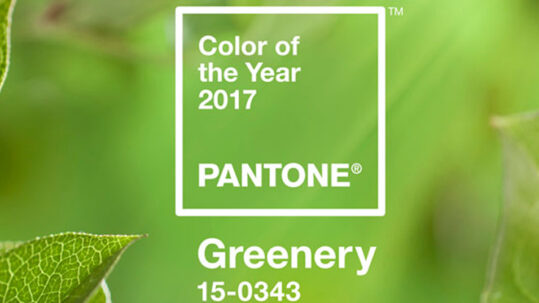 pantone greenery