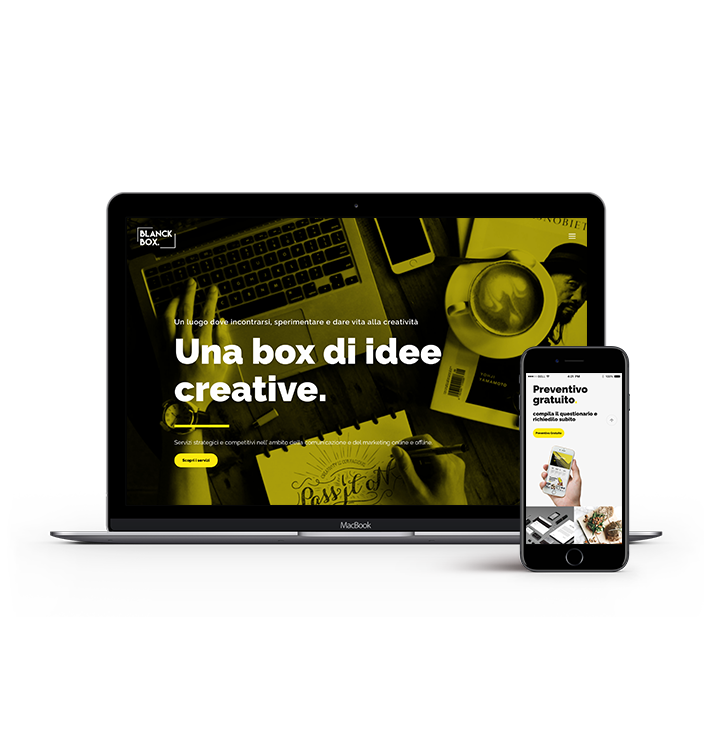 web design blanck box